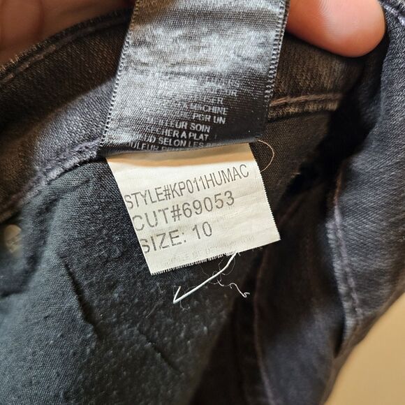 Kut From The Kloth Womens Jeans Size 10 Faded Black Bootcut Flare Embellished - Picture 7 of 9